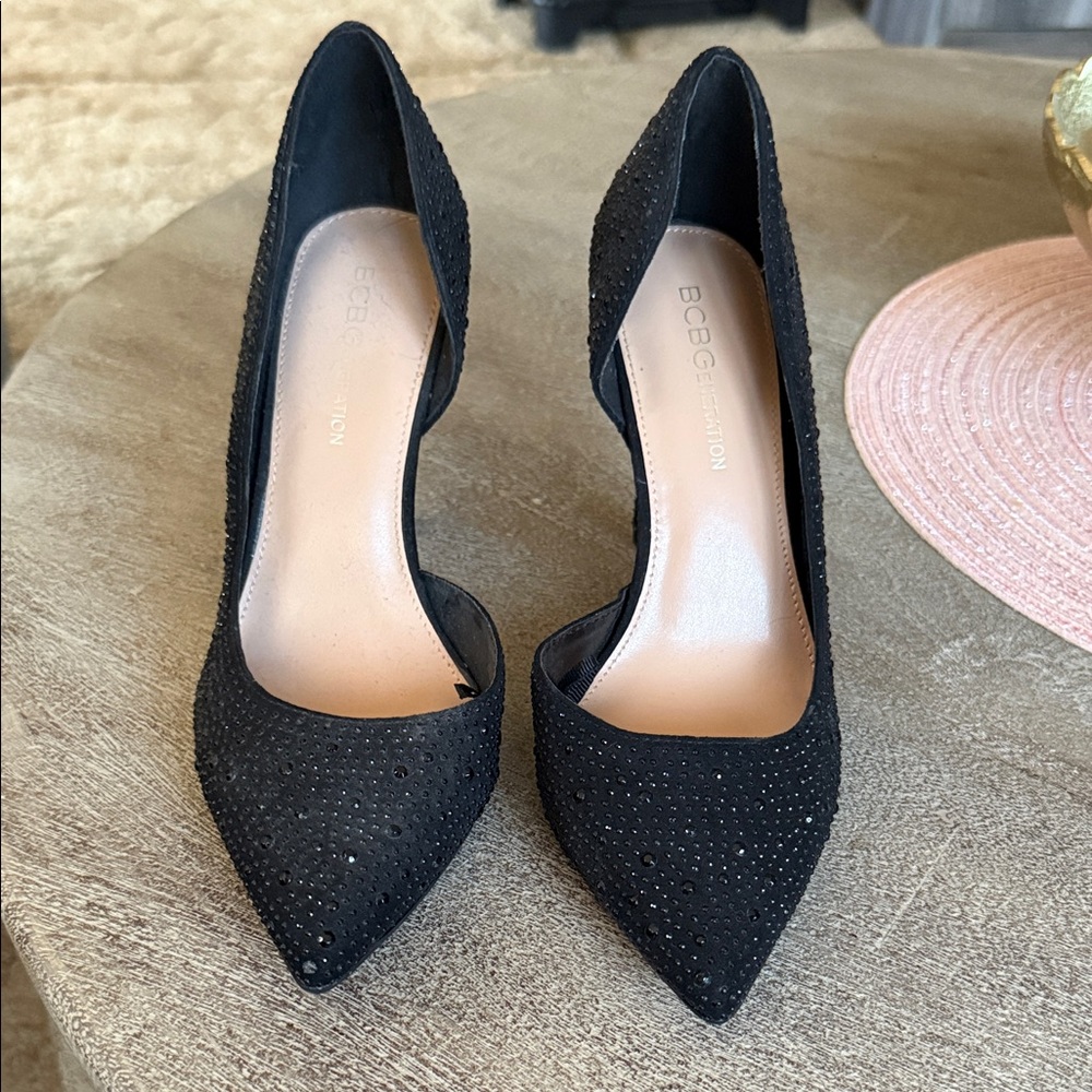 BCBG Women's Black Stiletto Heels